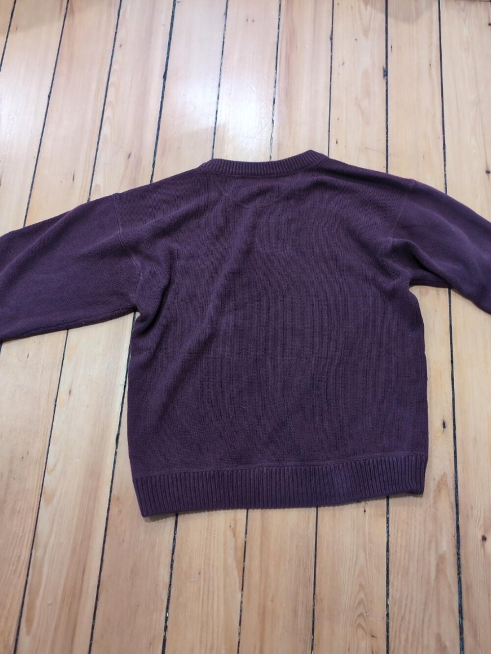 Eddie Bauer Burgundy Pullover 90s Crewneck Sweater - Picture 4 of 6